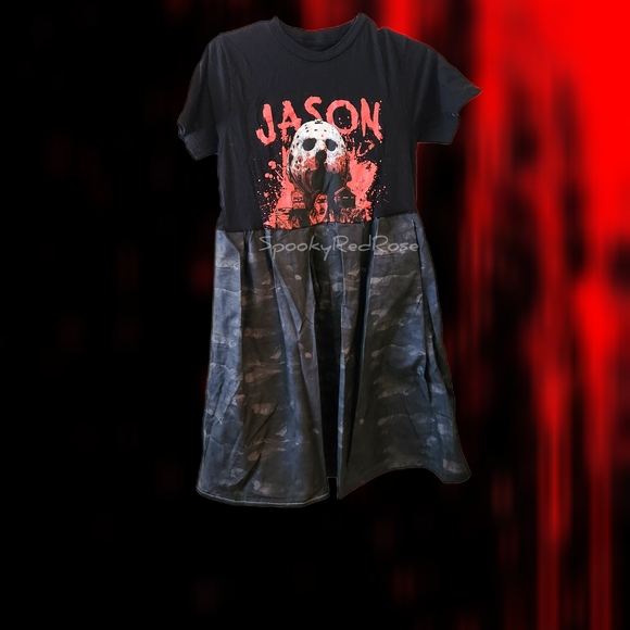 Friday The 13th Jason Graphic Dress Tshirt Halloween - Picture 1 of 2